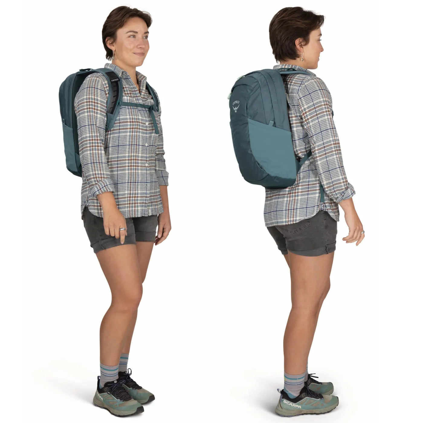 Osprey Farview 70L Women’s Travel Pack with Detachable Fairview Day Pack - Cascade Blue/Torrent Blue