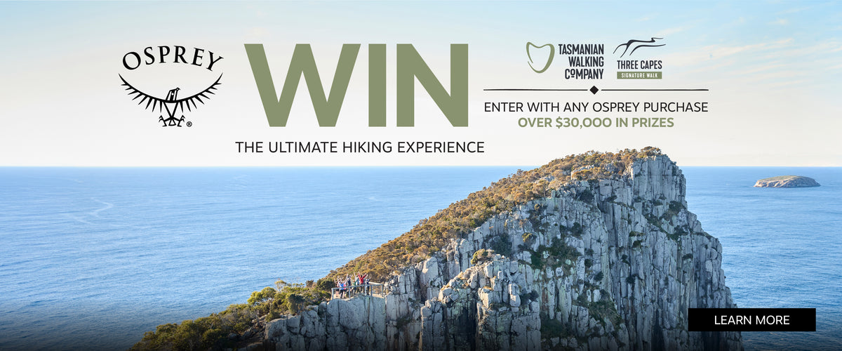 Win the ultimate hiking experience with Osprey. Enter with any Osprey purchase. Over $30,000 in prizes.