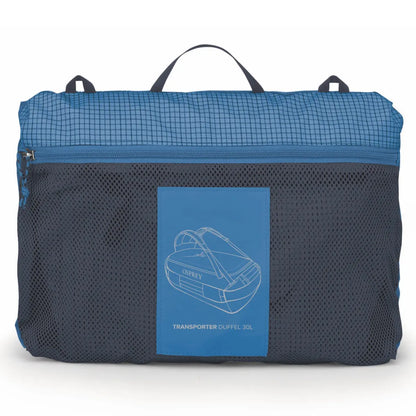 Osprey Transporter 30L Duffel Bag with Backpack Straps - Blue Flame