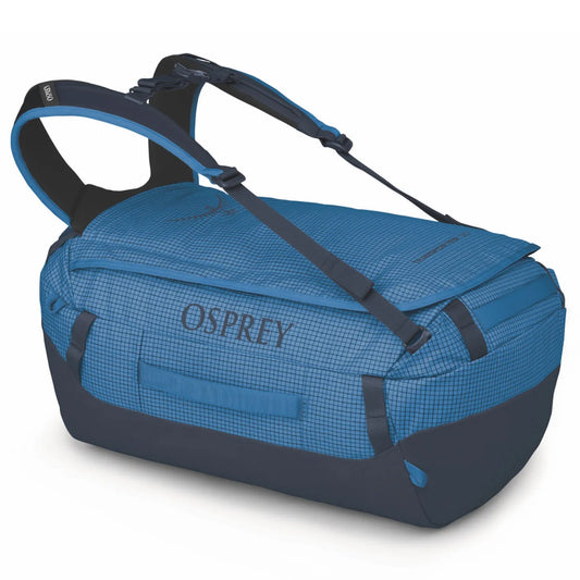 Osprey Transporter 30L Duffel Bag with Backpack Straps - Blue Flame
