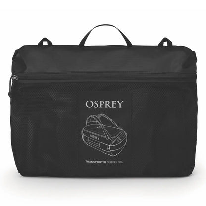 Osprey Transporter 30L Duffel Bag with Backpack Straps - Raven Black