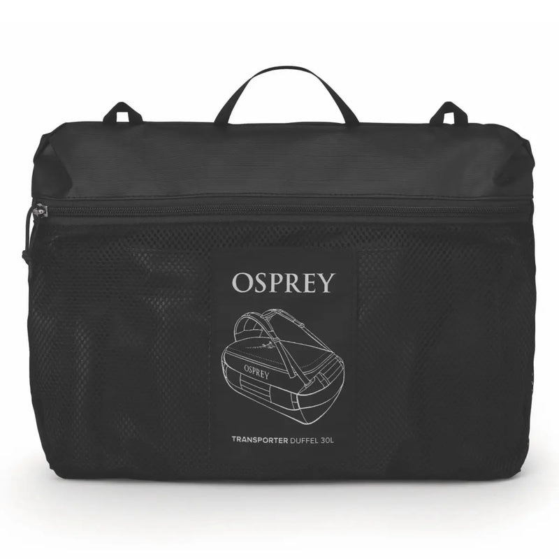 Osprey Transporter 30L Duffel Bag with Backpack Straps - Raven Black