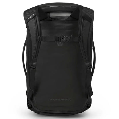 Osprey Transporter 30L Duffel Bag with Backpack Straps - Raven Black