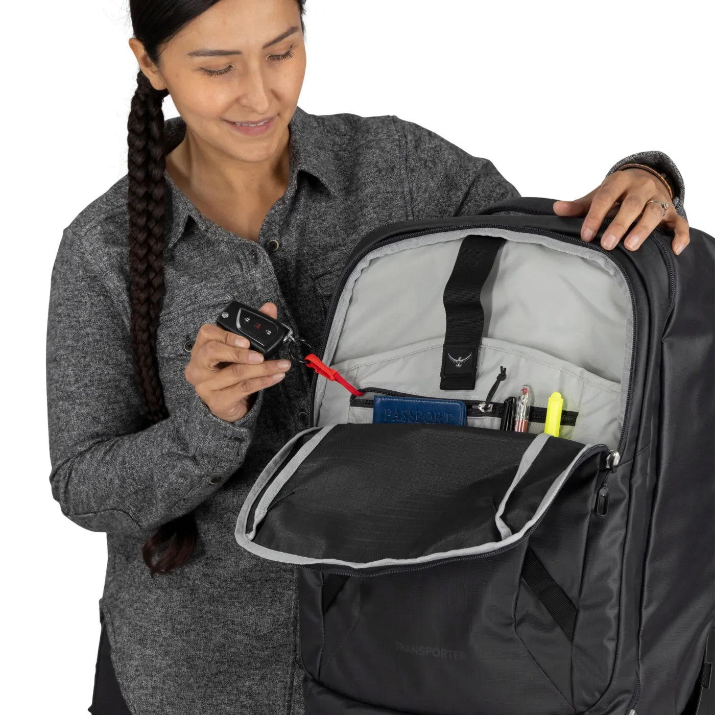 Osprey Transporter 38L Wheeled Carry-on Duffel Bag - Raven Black