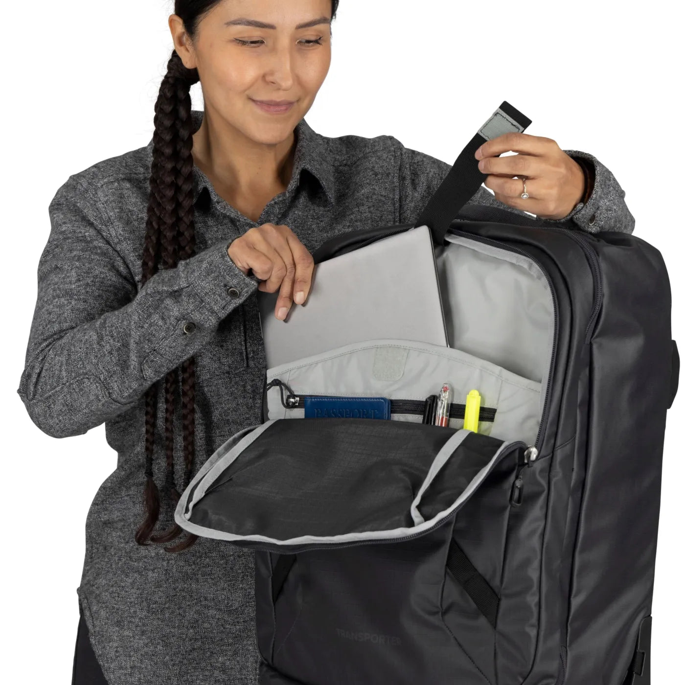 Osprey Transporter 38L Wheeled Carry-on Duffel Bag - Raven Black