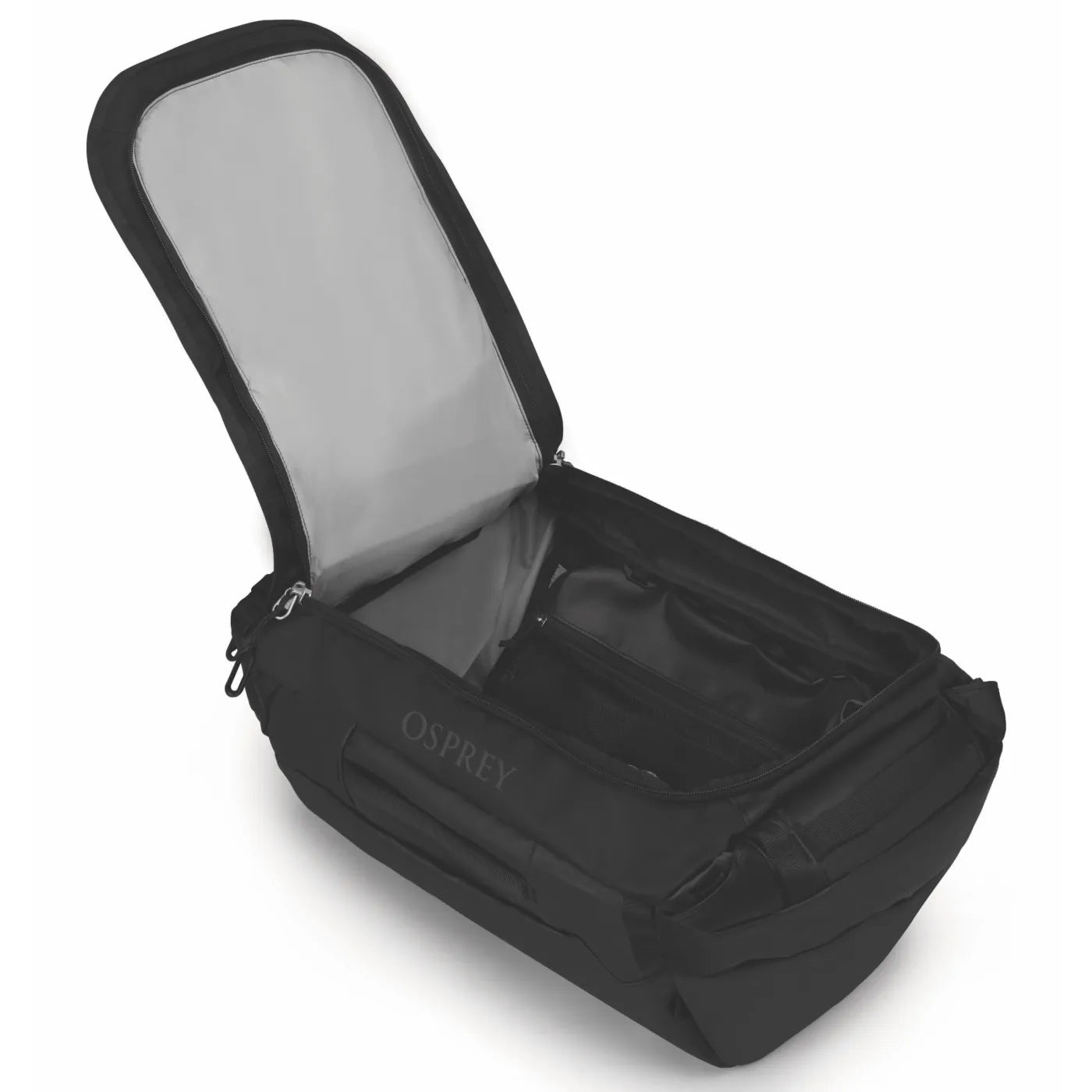 Osprey Transporter 40L Duffel Bag with Backpack Straps - Raven Black