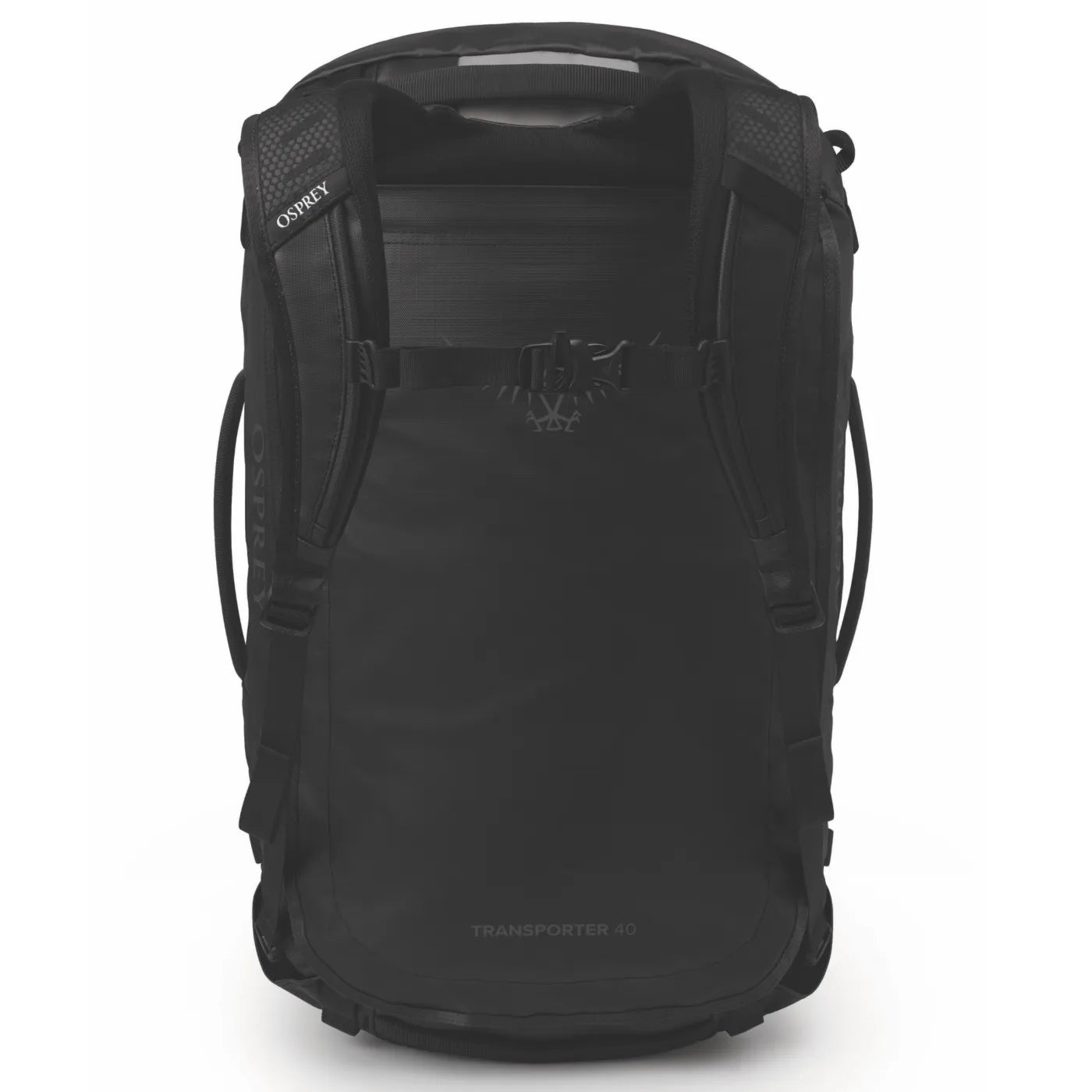 Osprey Transporter 40L Duffel Bag with Backpack Straps - Raven Black