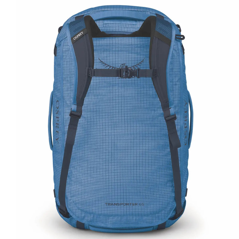Osprey Transporter 65L Duffel Bag with Backpack Straps - Blue Flame