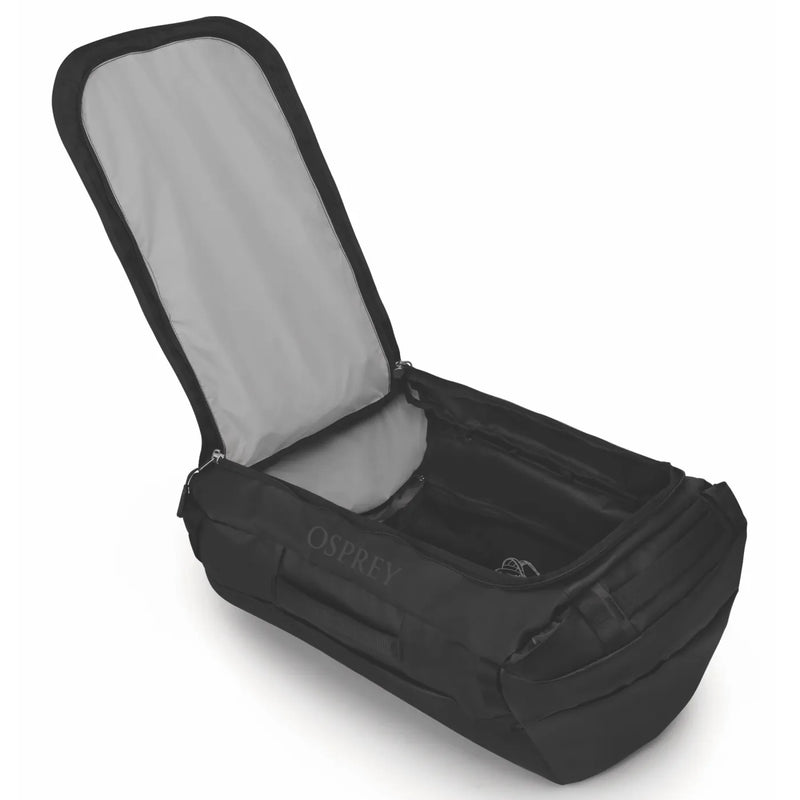 Osprey Transporter 65L Duffel Bag with Backpack Straps - Raven Black
