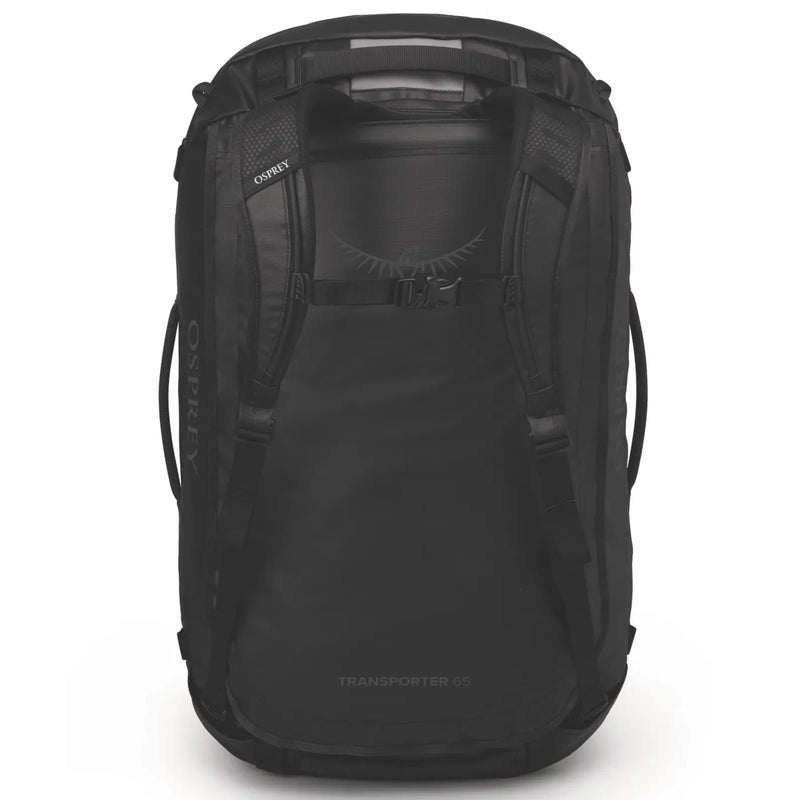 Osprey Transporter 65L Duffel Bag with Backpack Straps - Raven Black