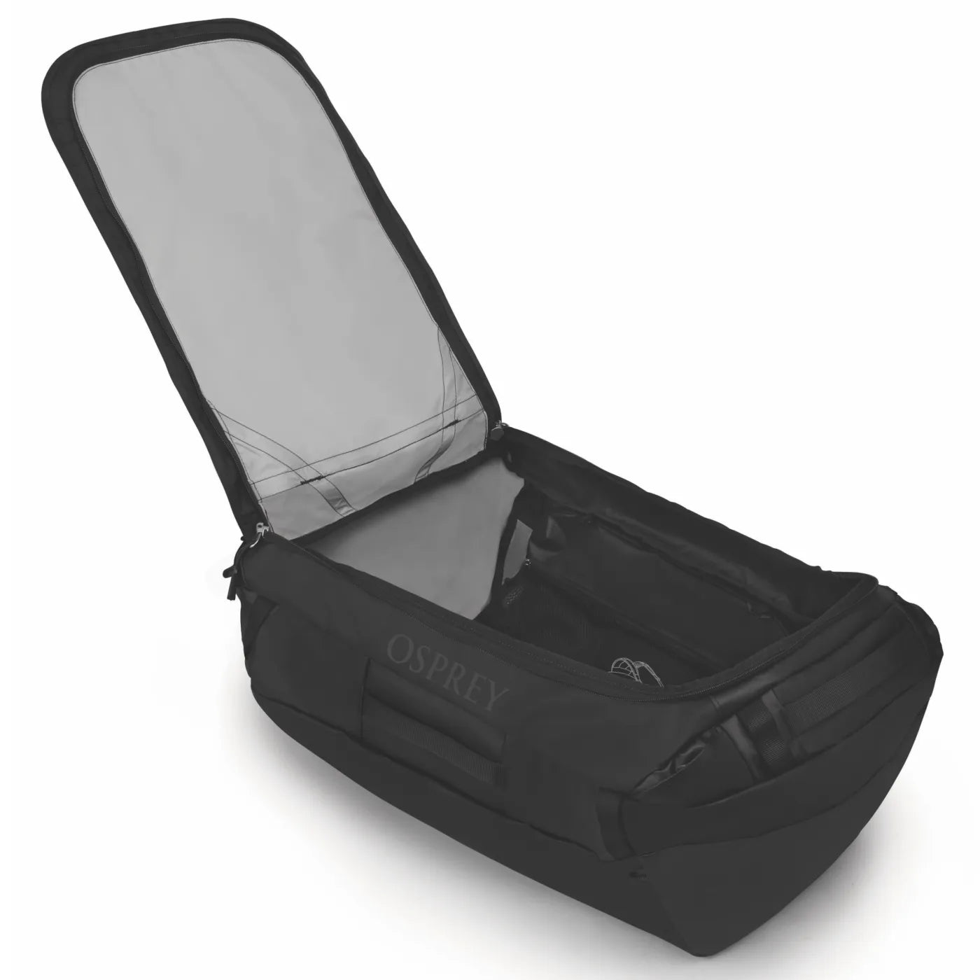 Osprey Transporter 95L Duffel Bag with Backpack Straps - Raven Black
