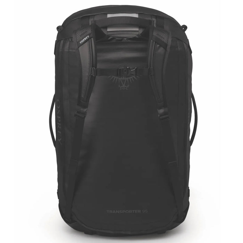 Osprey Transporter 95L Duffel Bag with Backpack Straps - Raven Black