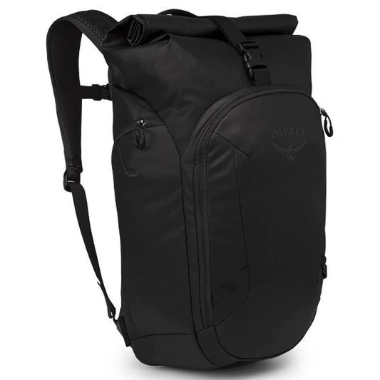 Osprey Transporter Roll Top 16’’ Laptop Backpack - Raven Black