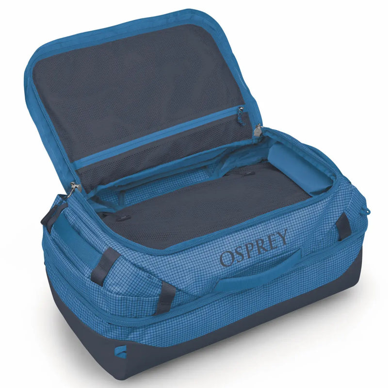 Osprey Transporter Squffel 44L Duffel Bag with Backpack Straps - Blue Flame