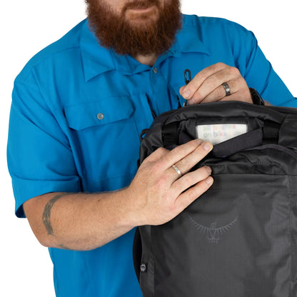 Osprey Transporter Squffel 44L Duffel Bag with Backpack Straps - Raven Black