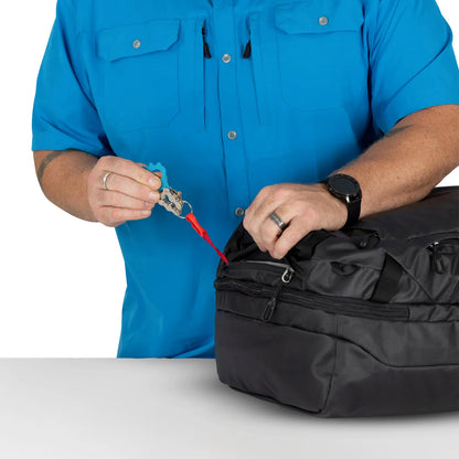 Osprey Transporter Squffel 44L Duffel Bag with Backpack Straps - Raven Black