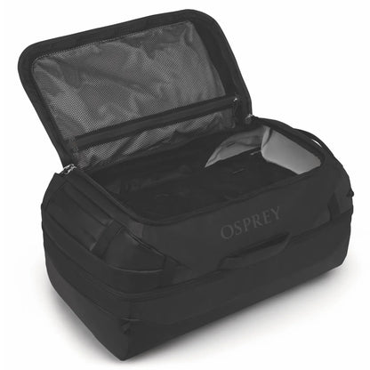 Osprey Transporter Squffel 70L Duffel Bag with Backpack Straps - Raven Black