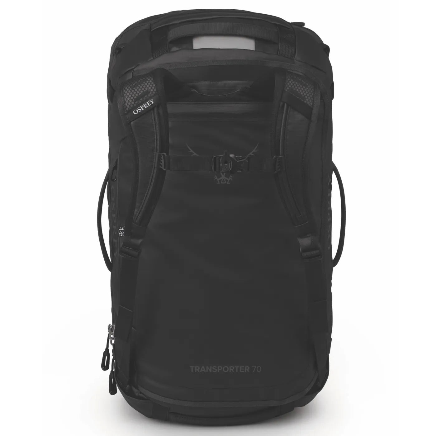 Osprey Transporter Squffel 70L Duffel Bag with Backpack Straps - Raven Black