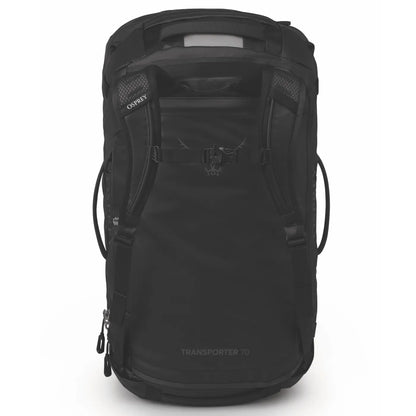 Osprey Transporter Squffel 70L Duffel Bag with Backpack Straps - Raven Black