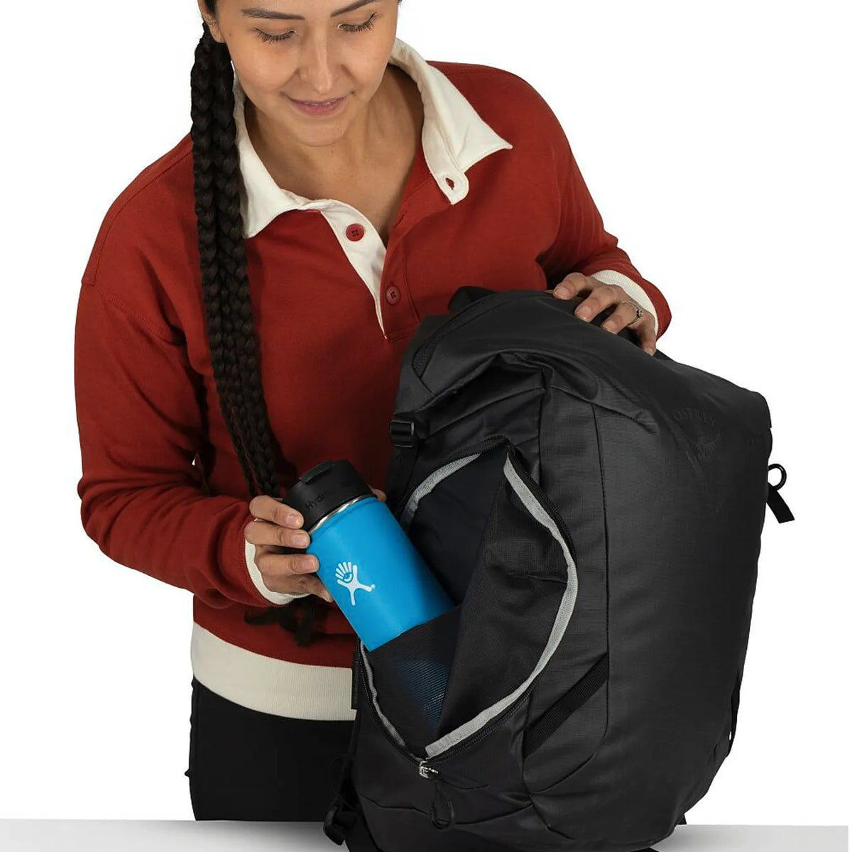 Osprey Transporter Zinch 16’’ Laptop Backpack - Raven Black