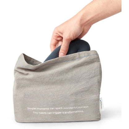 Use the protective included bag to heat in the microwave for wearable warmth, or freeze for a soothing, cool sensation.