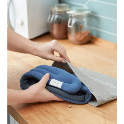 Use the protective included bag to heat in the microwave for wearable warmth, or freeze for a soothing, cool sensation