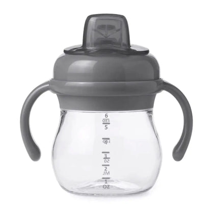 OXO Tot Grow Soft Spout Cup With Removable Handles - Grey