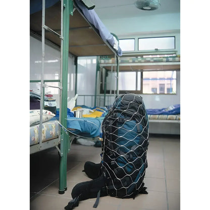 PacSafe cage in use - at hotel or shared accom