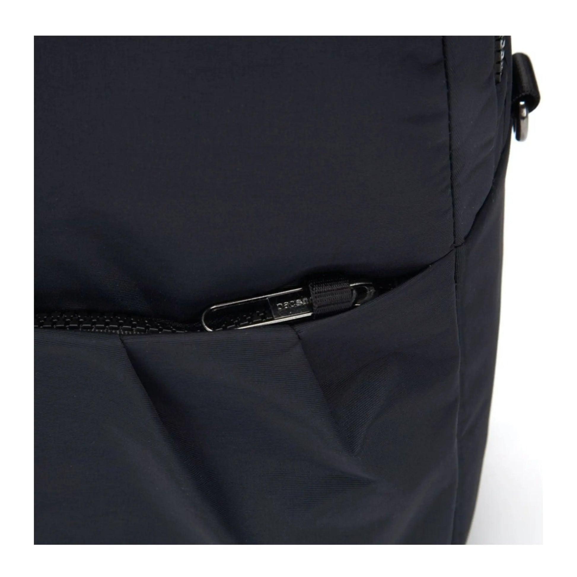 Secured zip tab to keep your belongings safe