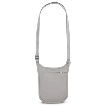 Pacsafe Coversafe V75 RFID Blocking Neck Pouch - Grey