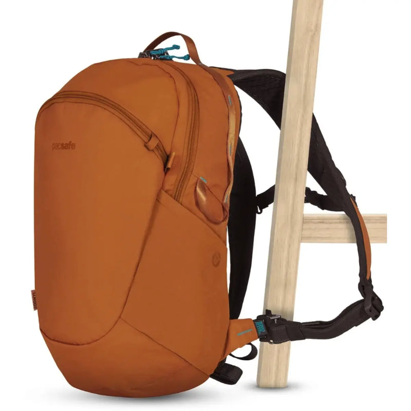 Cut-resistant anchor strap secures around a fixed object to protect your bag