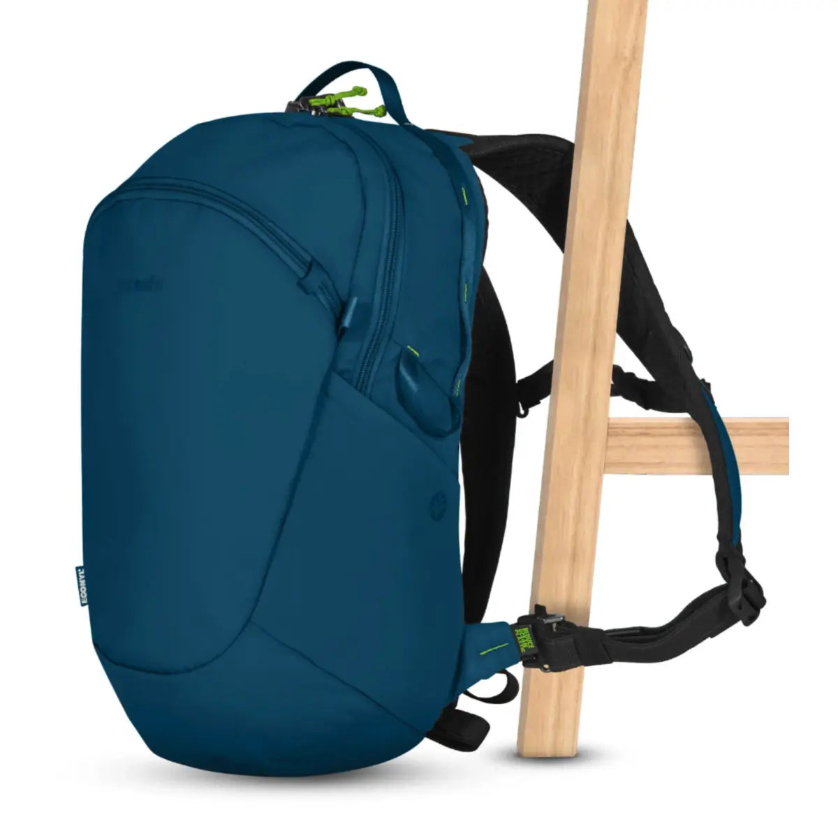 Cut-resistant anchor strap secures around a fixed object to protect your bag