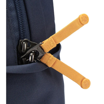 Zippers can be clipped to protect against luggage tampering 