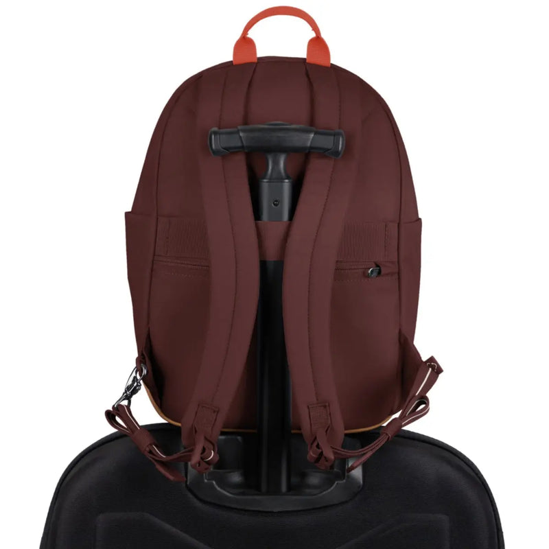 Luggage slip slides over luggage handles to keep your bag balanced on your wheeled bag