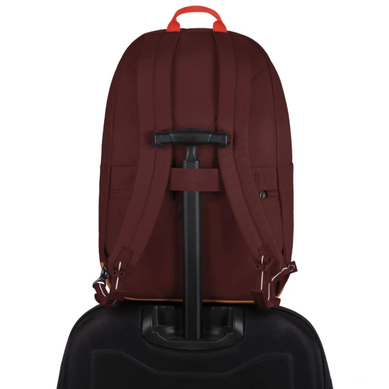 Luggage slip slides over luggage handles to keep your bag balanced on your wheeled bag