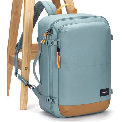 Cut-resistant anchor strap secures around a fixed object to protect your bag