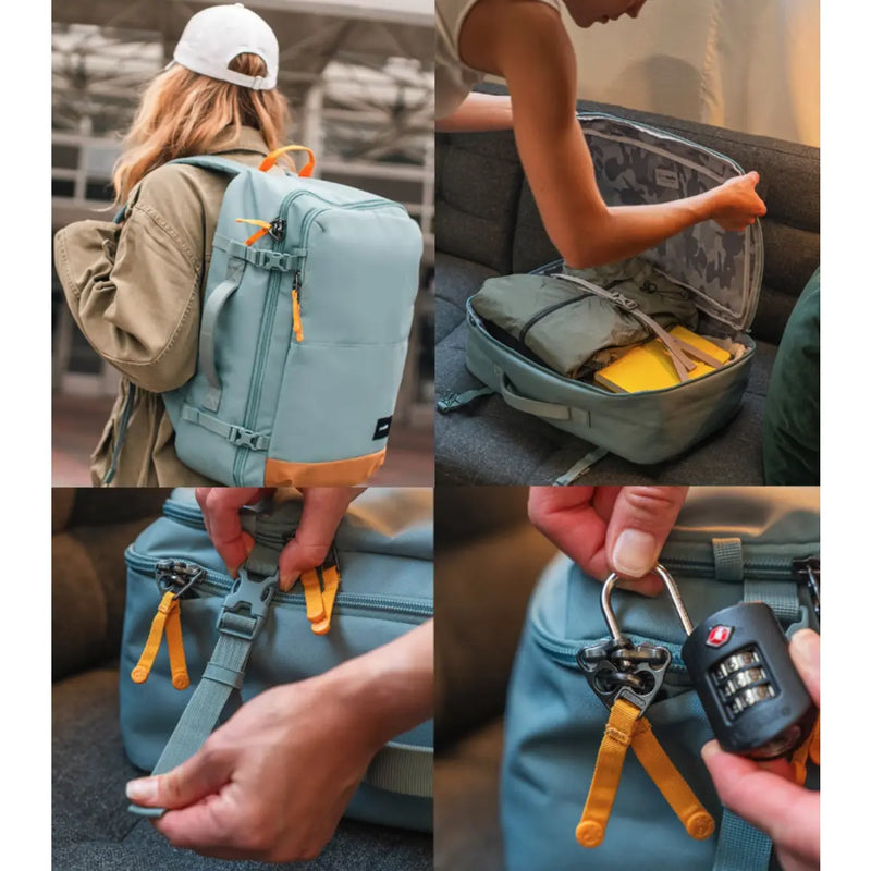 With 34L of capacity, this backpack offers enough storage for spontaneous travels but it's also suitable for day-to-day use.