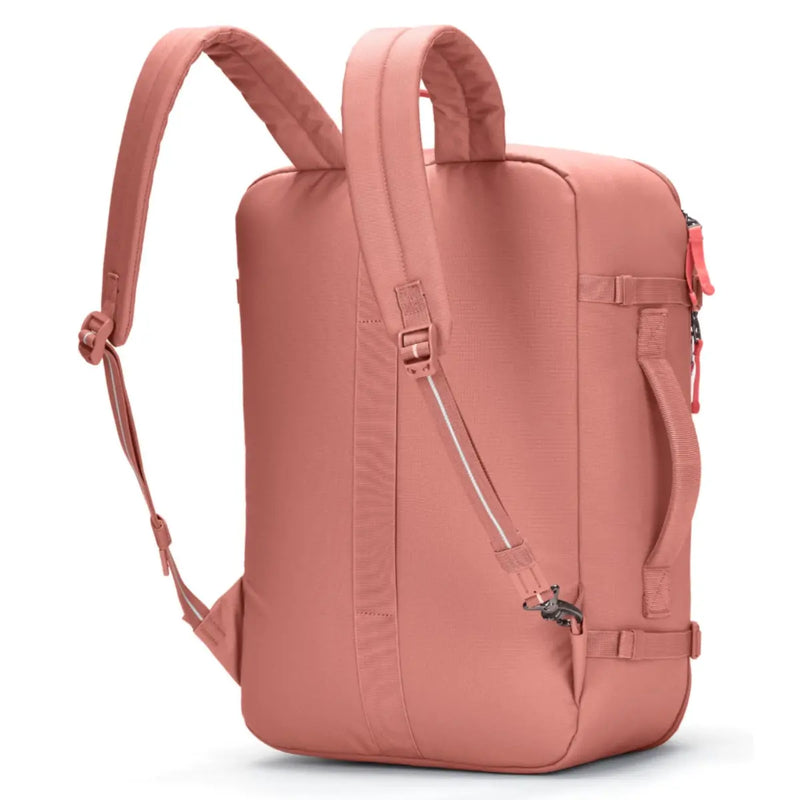 External compression straps secure and stabilize contents for ease of carrying