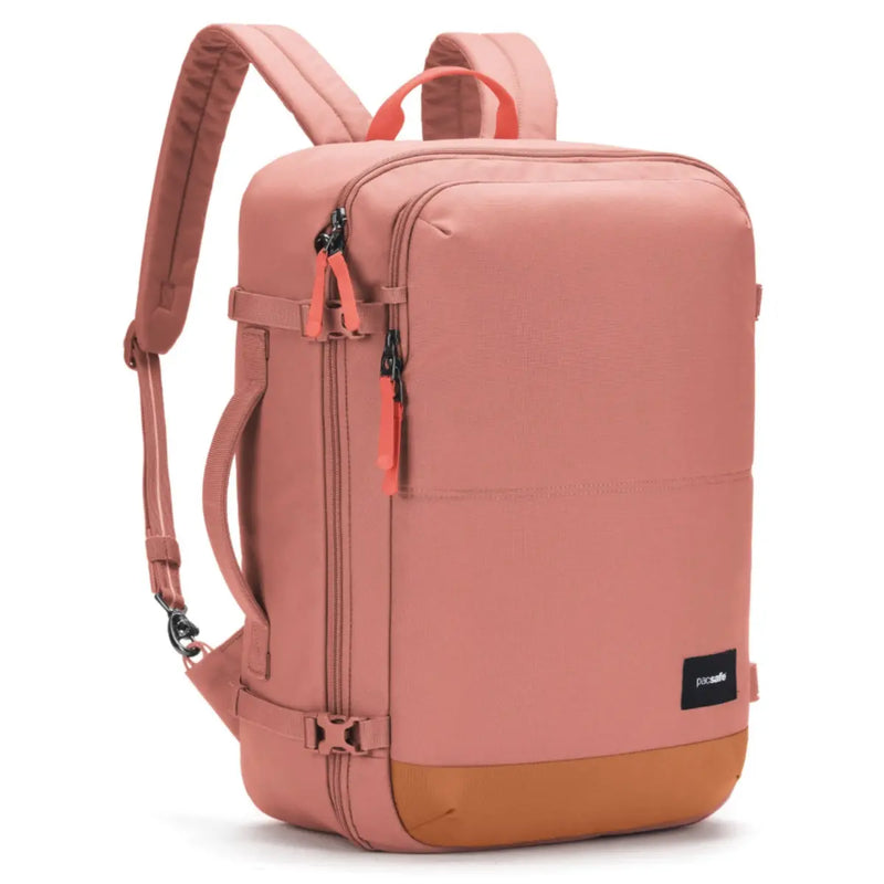 Front pocket fits A4 sized travel binder or organizer for important documents