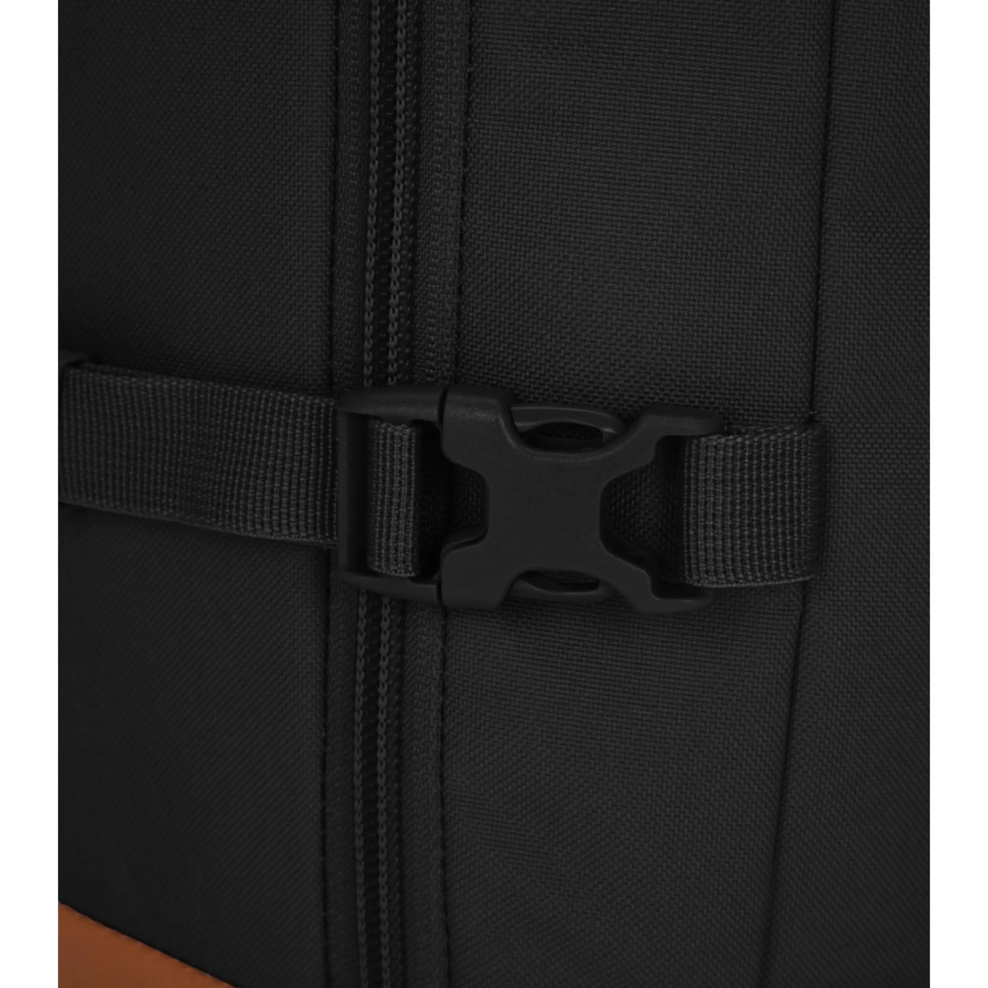 External compression straps secure and stabilize contents for ease of carrying