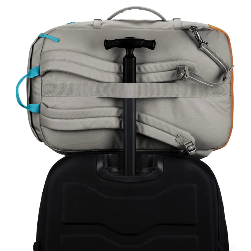 Luggage slip slides over luggage handles to keep your bag balanced on your wheeled bag