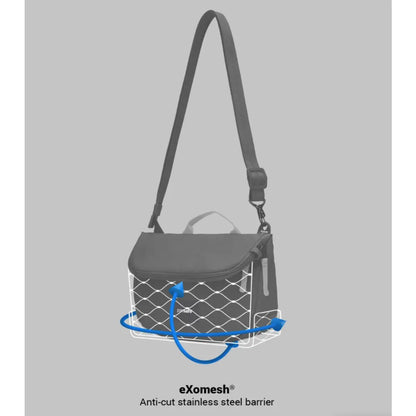 Pacsafe Go Anti-Theft Saddle Crossbody Bag - Jet Black