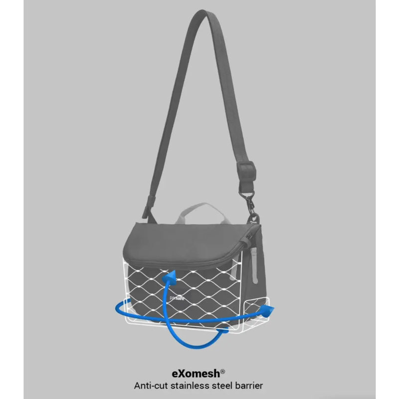 Pacsafe Go Anti-Theft Saddle Crossbody Bag - Jet Black