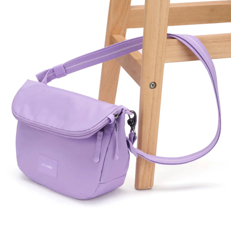 Pacsafe Go Anti-Theft Saddle Crossbody Bag - Lavender