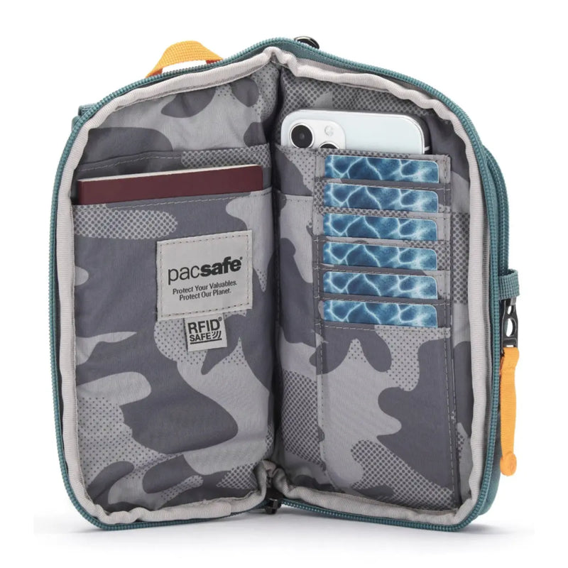 Passport pocket with RFID blocking to protect your personal details