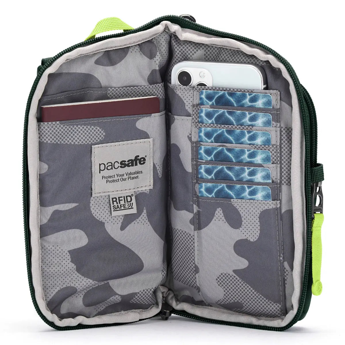 Pacsafe Go Anti-Theft Tech Crossbody Bag - Spruce Green