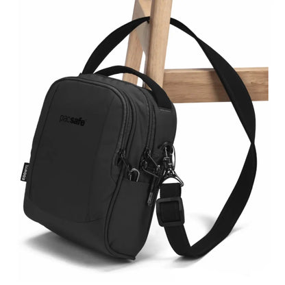 Cut-resistant anchor strap secures around a fixed object to protect your bag