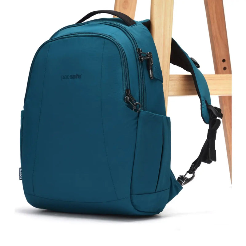 Cut-resistant anchor strap secures around a fixed object to protect your bag