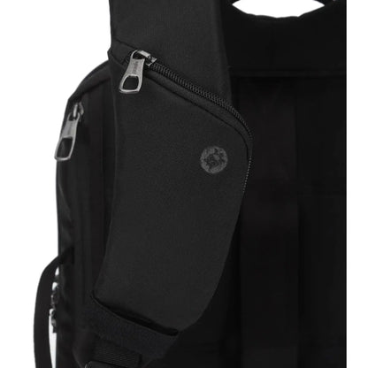 Quick access zipper pocket on the shoulder strap for AirPods and 1 card slot inside for transit card