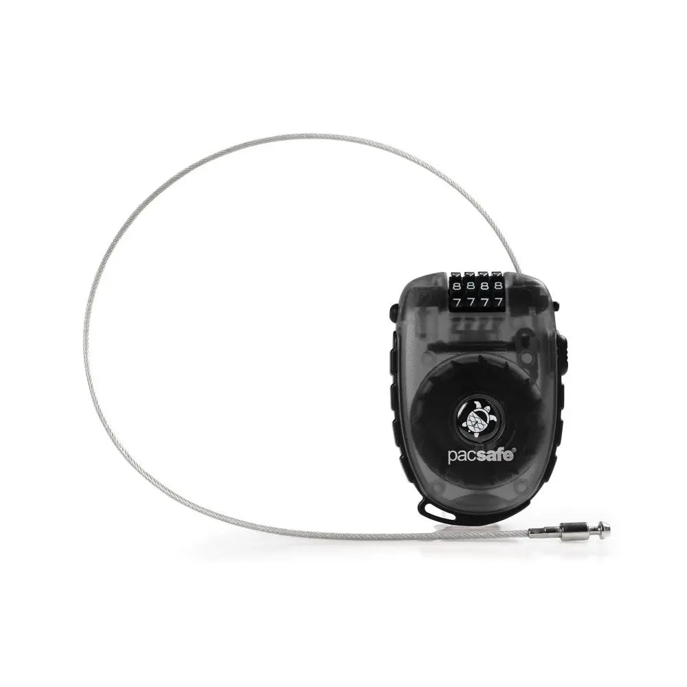 Pacsafe Retractasafe 250 : Adjustable Cable Lock : 4 Dial Combination : Smoke